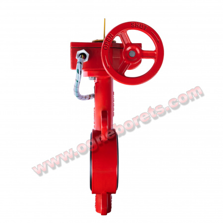 Затвор поворотный дисковый Machaon BFV-02/W с редуктором